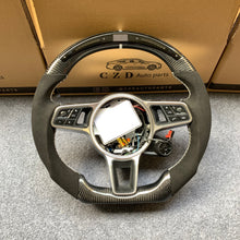 Load image into Gallery viewer, CZD auto parts for GT4, Boxster Spyder, GT3, GT3 RS models carbon fiber steering wheel with LED light