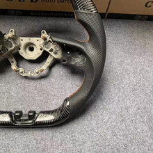 Load image into Gallery viewer, CZD autoparts for Nissan GTR R50 2017-2022 carbon fiber steering wheel with  orange stripe line