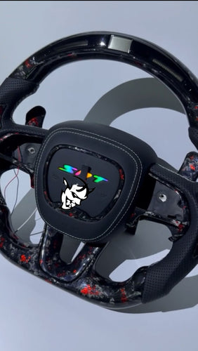 czd auto parts 2013 challenger carbon fiber steering wheel for deposit