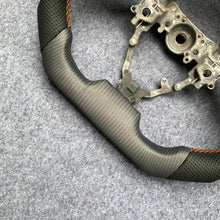 Load image into Gallery viewer, czd auto parts carbon fiber steering wheel for Toyota IQ with yellow stripe