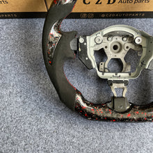 Load image into Gallery viewer, CZD auto parts for Nissan Juke 2011-2017 carbon fiber steering wheel with red flakes forged carbon