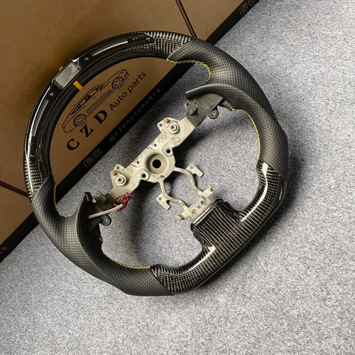 czd auto parts carbon fiber steering wheel for Infiniti Q40 Q60 2014-2015 with led shift light