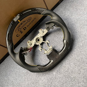 czd auto parts carbon fiber steering wheel for Infiniti Q40 Q60 2014-2015 with led shift light