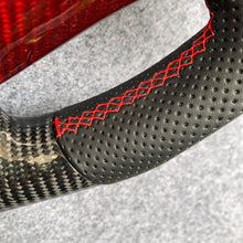 Load image into Gallery viewer, CZD auto parts for Honda Accord Crosstour 2013-2015 carbon fiber steering wheel with red carbon trim
