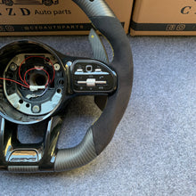 Load image into Gallery viewer, CZD auto parts for Mercedes Benz AMG A35 W177 GT C190 C43 W205 C63S W205 CLA35 C118 2019-2021 carbon fiber steering wheel with matte carbon fiber
