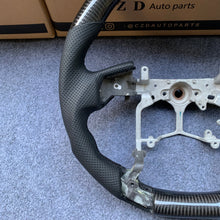 Load image into Gallery viewer, CZD For Toyota Tundra 2014/2015/2016/2017 carbon fiber steering wheel with perforated leather sides