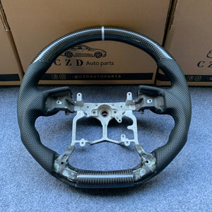 CZD Autoparts For Toyota Tundra 2013-2020 carbon fiber steering wheel black carbon fiber top&bottom