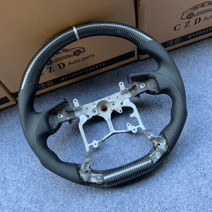 CZD Autoparts For Toyota Tundra 2013-2020 carbon fiber steering wheel black carbon fiber top&bottom