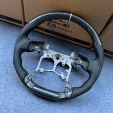 Load image into Gallery viewer, CZD For Toyota Tundra 2014/2015/2016/2017 carbon fiber steering wheel with sliver stripe