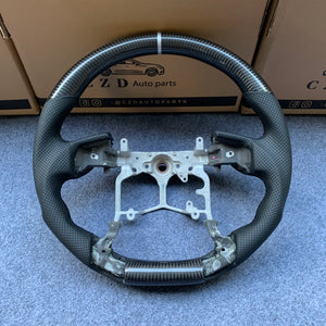 CZD Autoparts For Toyota Tundra 2013-2020 carbon fiber steering wheel black carbon fiber top&bottom