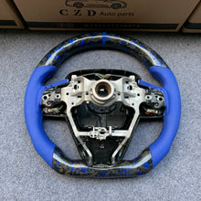 Load image into Gallery viewer, CZD autoparts for Toyota 8th gen Camry se xse le xle 2018-2022 carbon fiber steering wheel  with  blue perforated leather