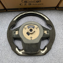 Load image into Gallery viewer, CZD auto parts for TOYOTA SUPRA A90 A91 MK5 2020-2021 carbon fiber steering wheel with black alcantara leather side