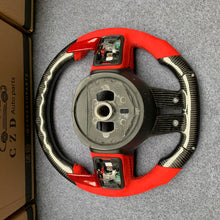 Load image into Gallery viewer, CZD auto parts for Jeep Grand Cherokee 2011-2013 carbon fiber steering wheel with LED &amp; alcantara leather side