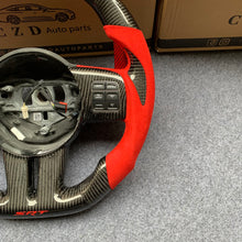 Load image into Gallery viewer, CZD auto parts for Jeep Grand Cherokee 2011-2013 carbon fiber steering wheel with LED &amp; alcantara leather side