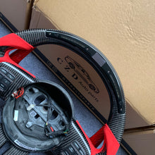 Load image into Gallery viewer, CZD auto parts for Jeep Grand Cherokee 2011-2013 carbon fiber steering wheel with LED &amp; alcantara leather side