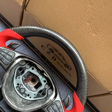 Load image into Gallery viewer, CZD auto parts for Mercedes Benz W205 AMG C43 GLA 45 C218 W213 X253 C253 W166 W222 R172 R231 carbon fiber steering wheel with red perforated leather side