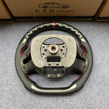 Load image into Gallery viewer, czd auto parts carbon fiber steering wheel for Honda civic 2006-2008 with black smooth leather