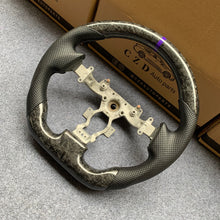 Load image into Gallery viewer, CZD auto parts for Nissan gtr  r35 2009-2016 carbon fiber steering wheel with purple stripe line