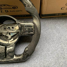 Load image into Gallery viewer, CZD auto parts for Jeep Wrangler 2011-2017 carbon fiber steering wheel  with forged carbon fiber &amp; alcantara leather side