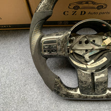 Load image into Gallery viewer, CZD auto parts for Jeep Wrangler 2011-2017 carbon fiber steering wheel  with forged carbon fiber &amp; alcantara leather side