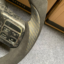 Load image into Gallery viewer, CZD auto parts for Jeep Wrangler 2011-2017 carbon fiber steering wheel  with forged carbon fiber &amp; alcantara leather side