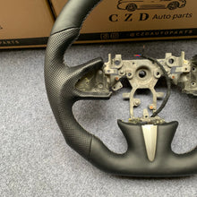 Load image into Gallery viewer, czd auto parts carbon fiber steering wheel for Infiniti Q50 with perforated leather