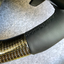 Load image into Gallery viewer, CZD auto parts for Ford F150 2021 2022 carbon fiber steering wheel with golden wire carbon