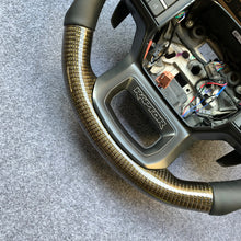 Load image into Gallery viewer, CZD auto parts for Ford F150 2021 2022 carbon fiber steering wheel with golden wire carbon