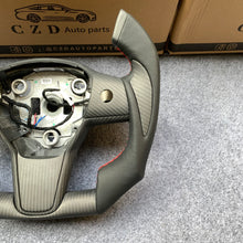 Load image into Gallery viewer, CZD auto parts for Tesla Model 3 2017-2020 carbon fiber steering wheel with F1 shape &amp; matte carbon