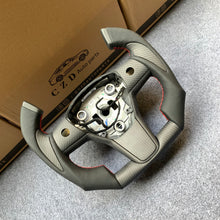 Load image into Gallery viewer, CZD auto parts for Tesla Model Y 2020-2021 carbon fiber steering wheel with F1 shape &amp; matte carbon