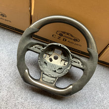 Load image into Gallery viewer, CZD auto parts for S6 (C7) carbon fiber steering wheel with alcantara leather side