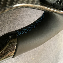 Load image into Gallery viewer, CZD autoparts for Chevrolet Corvette C7 2014-2019 carbon fiber steering wheel with black smooth leather side