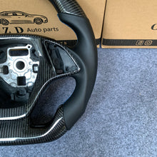 Load image into Gallery viewer, CZD autoparts for Chevrolet Corvette C7 2014-2019 carbon fiber steering wheel with black smooth leather side