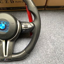 Load image into Gallery viewer, CZD Autoparts for BMW M1 M2 M3 M4 X5M X6M  carbon fiber steering wheel with LED