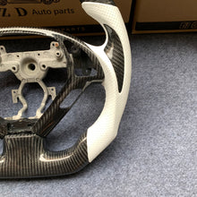 Load image into Gallery viewer, CZD auto parts for Infiniti QX50 2014-2018 carbon fiber steering wheel with white perforated leather side