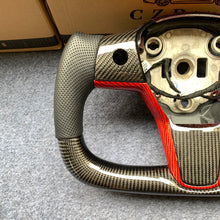 Load image into Gallery viewer, CZD auto parts for Tesla Model 3 2017-2020 carbon fiber steering wheel with yoke shape