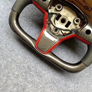 CZD Tesla Model 3 2017/2018/2019/2020 carbon fiber steering wheel WITH YOKE