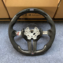 Load image into Gallery viewer, CZD Autoparts For BMW X5M X4 carbon fiber steering wheel with Japanese LED