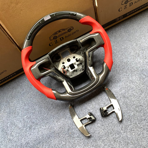 CZD Auto Parts carbon fiber steering wheel for Ford F-750 2021