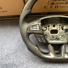 Load image into Gallery viewer, CZD auto parts for Ford C-MAX (Grand C-Max) 2015-2020 carbon fiber steering wheel with black stripe line