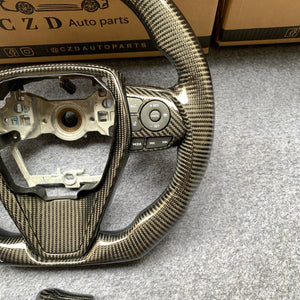 CZD auto parts for Toyota Avalon 2018-2022 carbon fiber steering wheel with all black