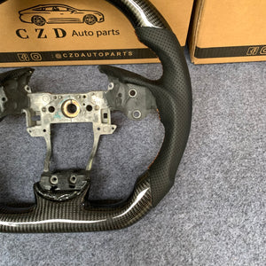 czd auto parts carbon fiber steering wheel for Acura TL/ILX with red stitch