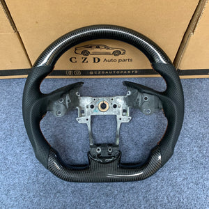 czd auto parts carbon fiber steering wheel for Acura TL/ILX with red stitch
