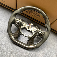 Load image into Gallery viewer, czd auto parts carbon fiber steering wheel for Toyota Land Cruiser with black leather
