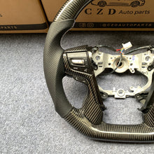 Load image into Gallery viewer, czd auto parts carbon fiber steering wheel for Toyota cruiser with white stitch