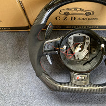 Load image into Gallery viewer, CZD auto parts for Audi TT RS (8J) 2009-2014 carbon fiber steering wheel with alcantara