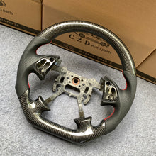 Load image into Gallery viewer, CZD Autoparts For Acura 2004-06 TL/TL Type R carbon fiber steering wheel gloss carbon fiber button cover