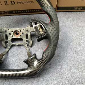 czd auto parts carbon fiber steering wheel for Acura TL with red stitch