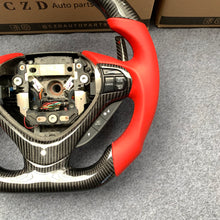 Load image into Gallery viewer, czd auto parts carbon fiber steering wheel for Acura TSX 2009-2014 with orange smooth leather