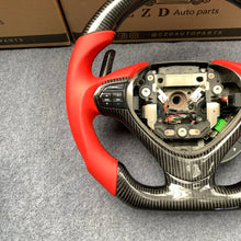 Load image into Gallery viewer, czd auto parts carbon fiber steering wheel for Acura TSX 2009-2014 with red smooth leather
